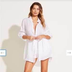 NEW- Vitamin A linen Playa Shirt size: S